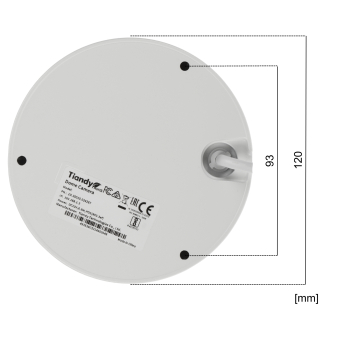 KAMERA IP TC-C38KS 3ERA-28 Color Maker - 8 Mpx 2.8 mm TIANDY
